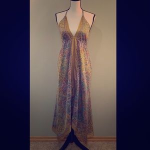 Sundance halter dress  cotton silk blend XS